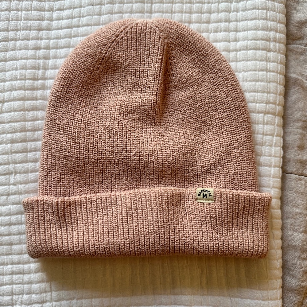 Madewell Recycled Cotton Beanie, One Size, Pink